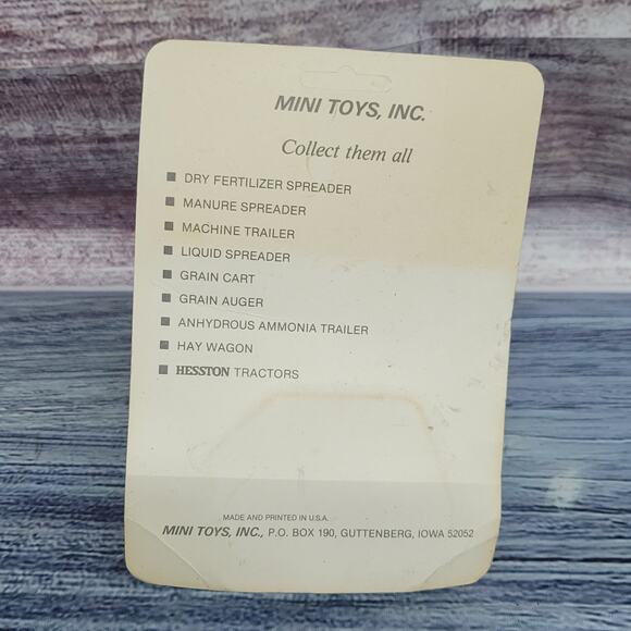 Vintage mini toys Inc 1/64 scale Hesston 1180 DT Turbo tractor brown/white - Picture 9 of 9